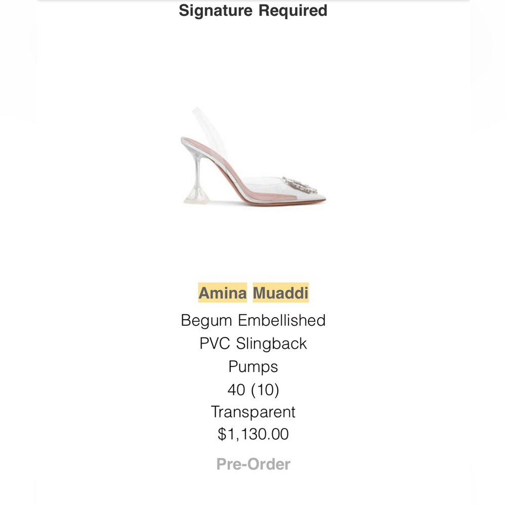 AMINA MUADDI
Begum Glass Heel - Picture 9 of 14